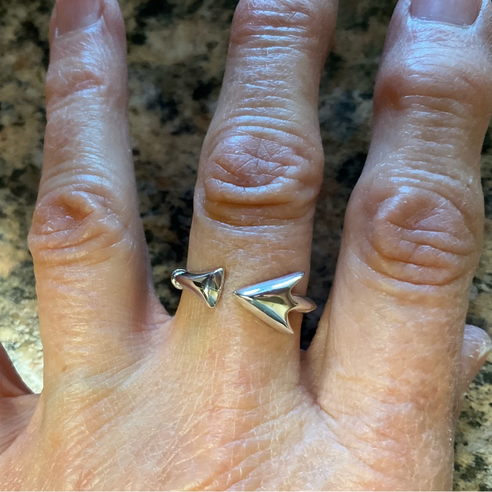 The Brass Mariner Silver Plated Harpoon Ring